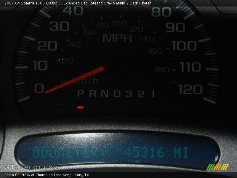 Stealth Gray Metallic / Dark Pewter 2007 GMC Sierra 1500 Classic SL Extended Cab