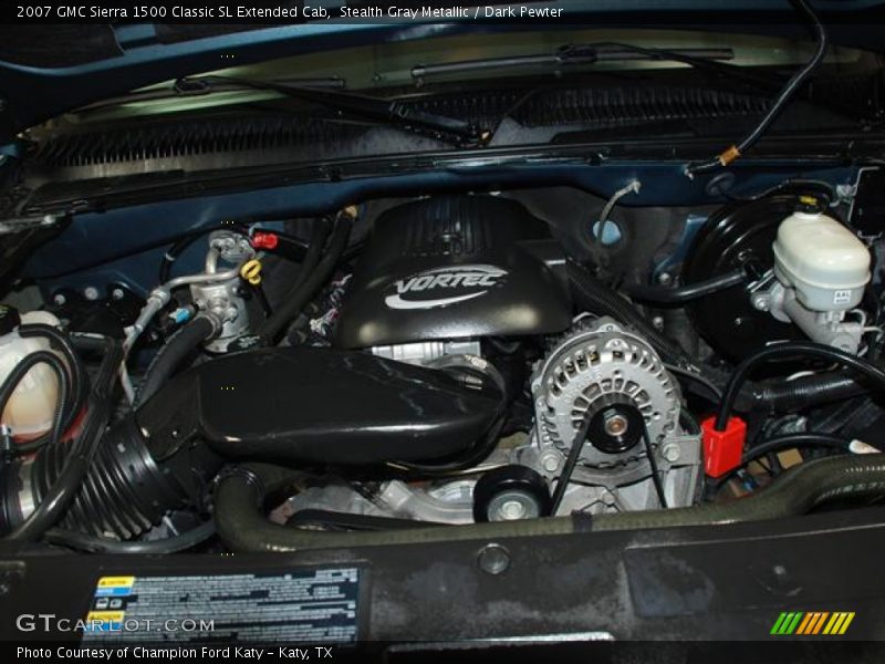 Stealth Gray Metallic / Dark Pewter 2007 GMC Sierra 1500 Classic SL Extended Cab