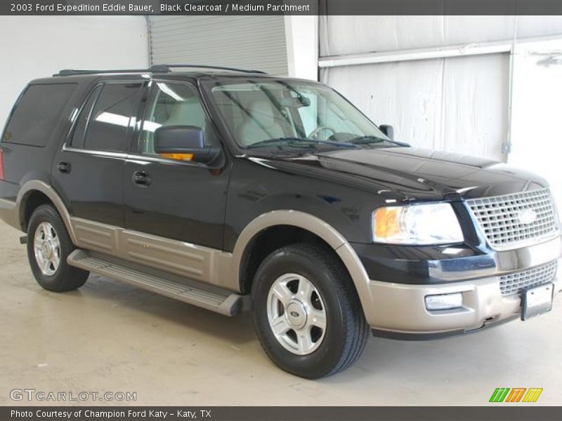 Black Clearcoat / Medium Parchment 2003 Ford Expedition Eddie Bauer