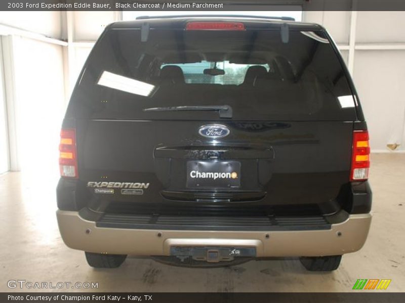 Black Clearcoat / Medium Parchment 2003 Ford Expedition Eddie Bauer