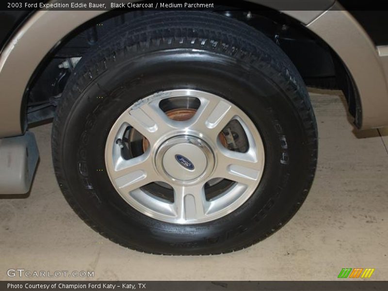 Black Clearcoat / Medium Parchment 2003 Ford Expedition Eddie Bauer