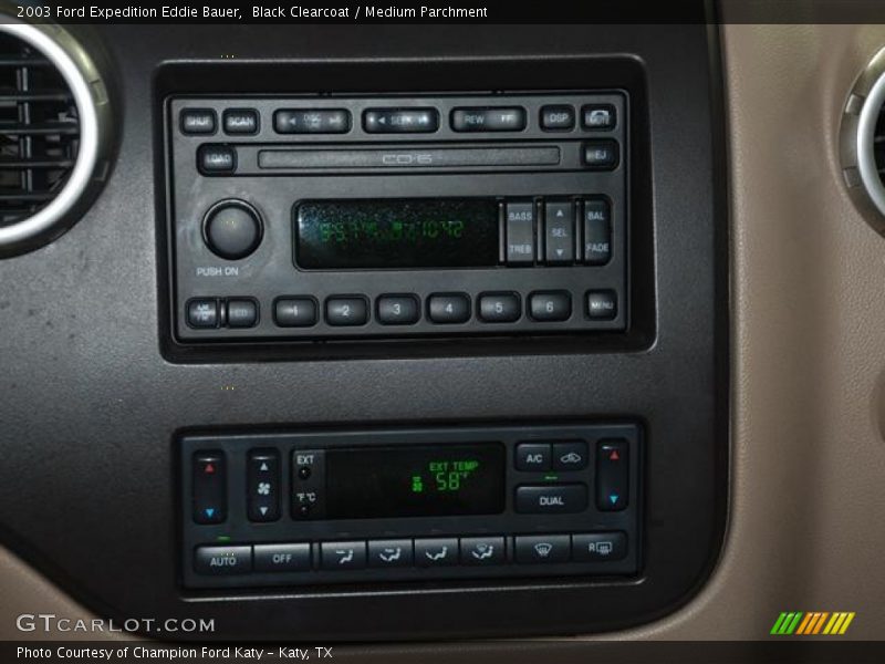 Black Clearcoat / Medium Parchment 2003 Ford Expedition Eddie Bauer