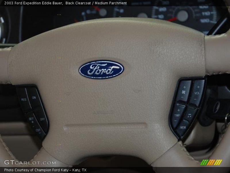 Black Clearcoat / Medium Parchment 2003 Ford Expedition Eddie Bauer
