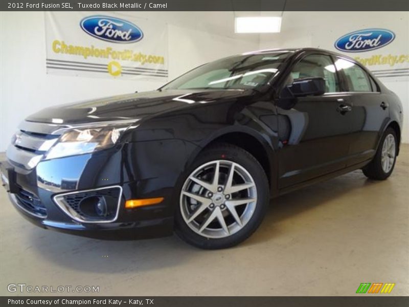 Tuxedo Black Metallic / Camel 2012 Ford Fusion SEL