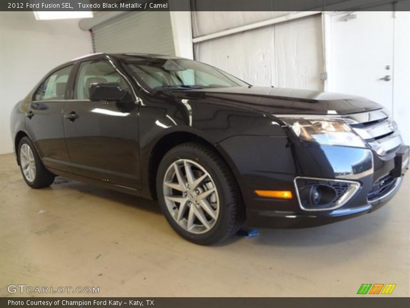 Tuxedo Black Metallic / Camel 2012 Ford Fusion SEL