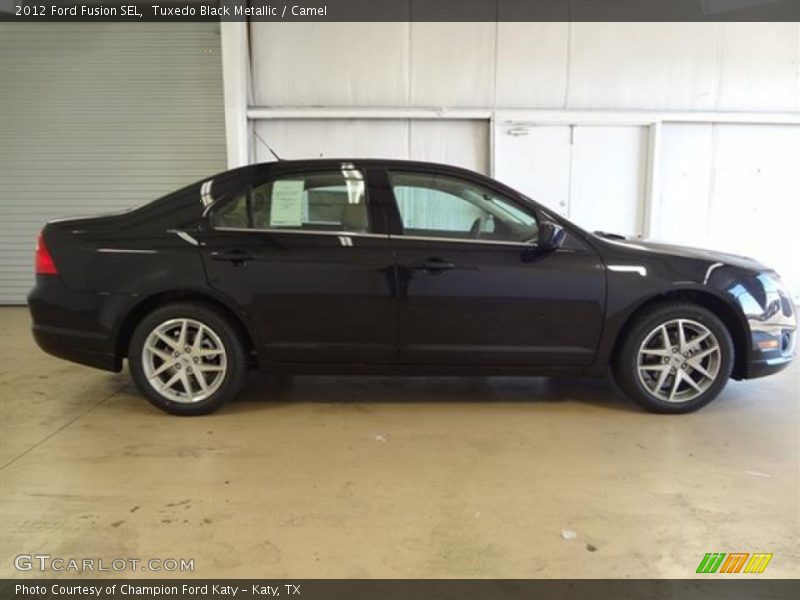 Tuxedo Black Metallic / Camel 2012 Ford Fusion SEL