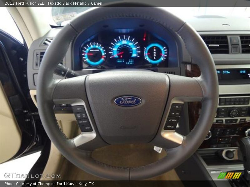 Tuxedo Black Metallic / Camel 2012 Ford Fusion SEL