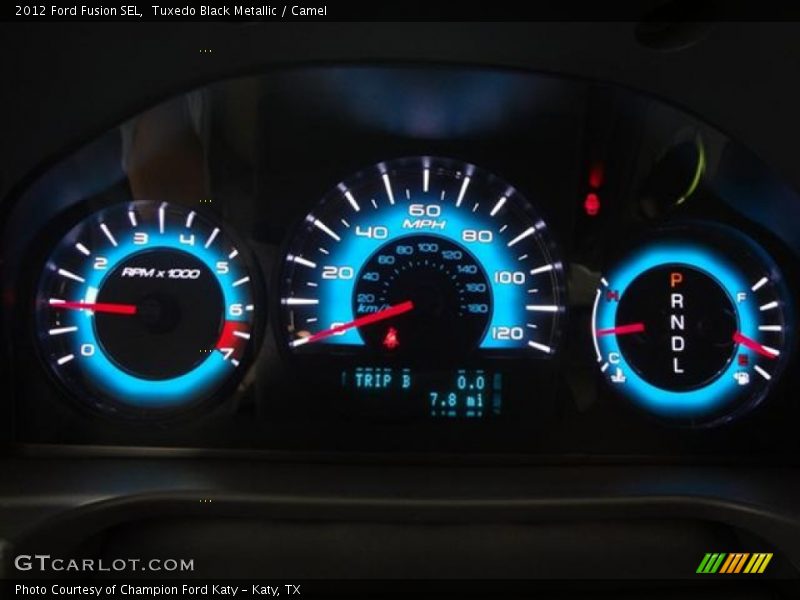 Tuxedo Black Metallic / Camel 2012 Ford Fusion SEL
