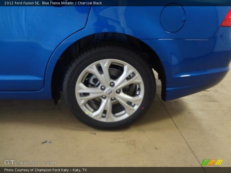 Blue Flame Metallic / Charcoal Black 2012 Ford Fusion SE