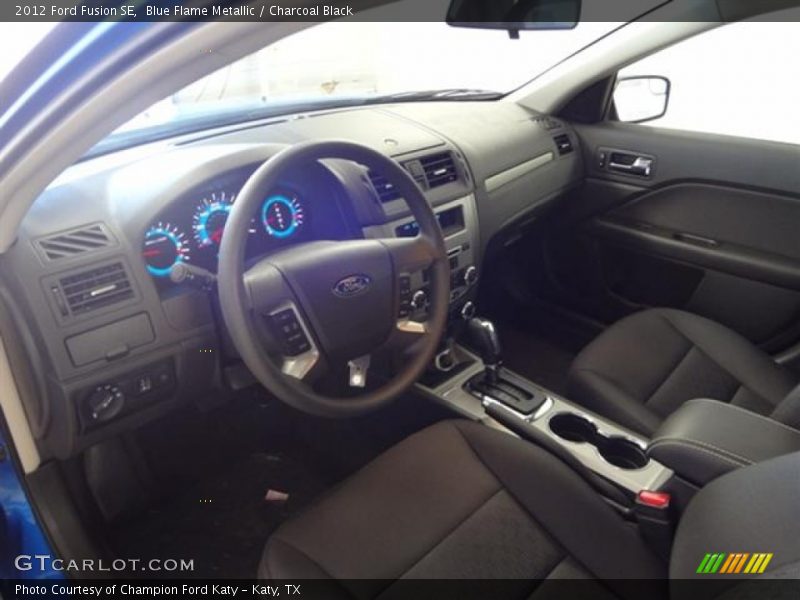 Blue Flame Metallic / Charcoal Black 2012 Ford Fusion SE