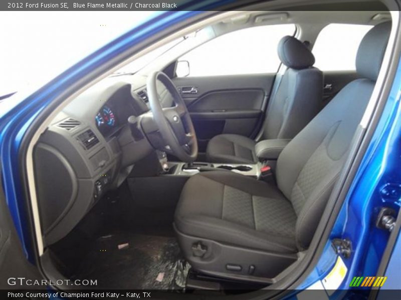 Blue Flame Metallic / Charcoal Black 2012 Ford Fusion SE