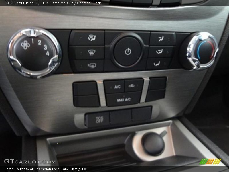 Blue Flame Metallic / Charcoal Black 2012 Ford Fusion SE