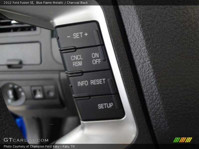 Blue Flame Metallic / Charcoal Black 2012 Ford Fusion SE