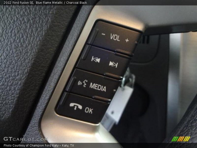 Blue Flame Metallic / Charcoal Black 2012 Ford Fusion SE