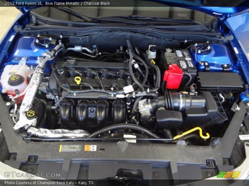 Blue Flame Metallic / Charcoal Black 2012 Ford Fusion SE