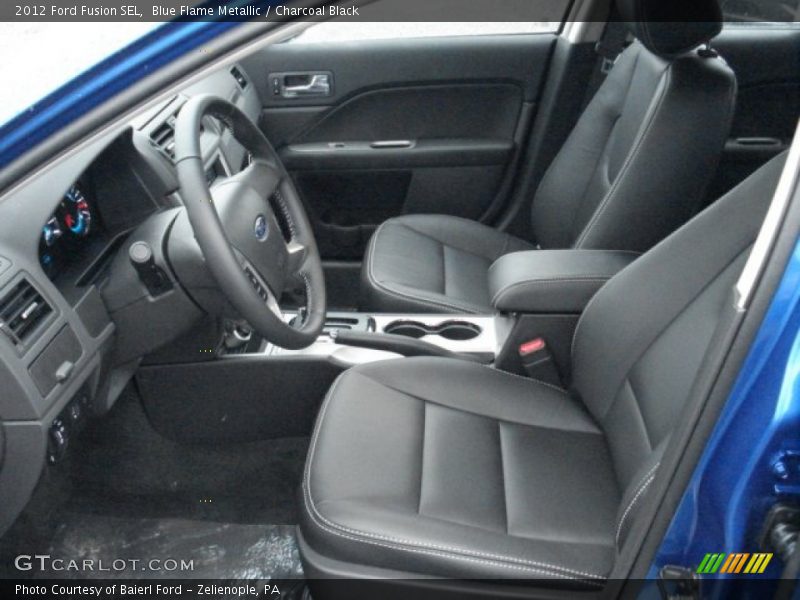 Blue Flame Metallic / Charcoal Black 2012 Ford Fusion SEL