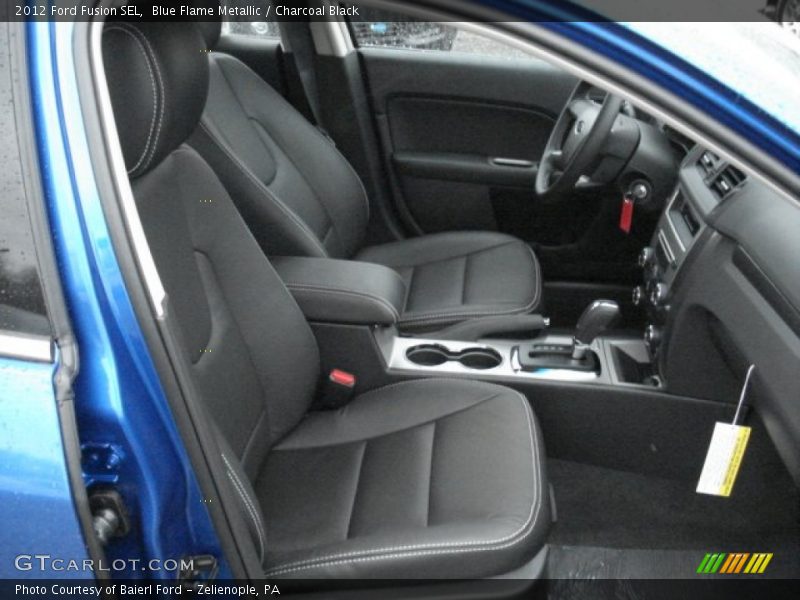 Blue Flame Metallic / Charcoal Black 2012 Ford Fusion SEL