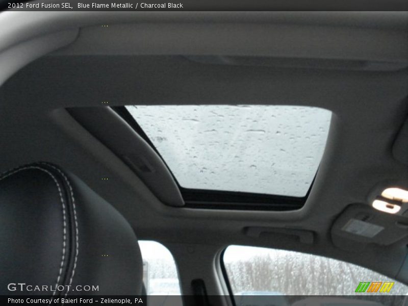 Blue Flame Metallic / Charcoal Black 2012 Ford Fusion SEL