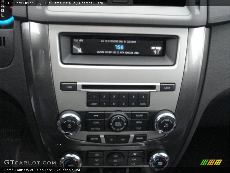 Blue Flame Metallic / Charcoal Black 2012 Ford Fusion SEL