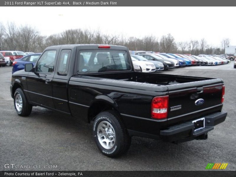 Black / Medium Dark Flint 2011 Ford Ranger XLT SuperCab 4x4