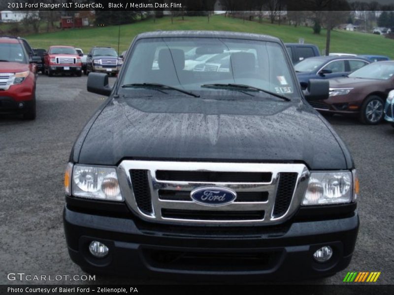 Black / Medium Dark Flint 2011 Ford Ranger XLT SuperCab