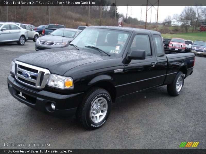 Black / Medium Dark Flint 2011 Ford Ranger XLT SuperCab