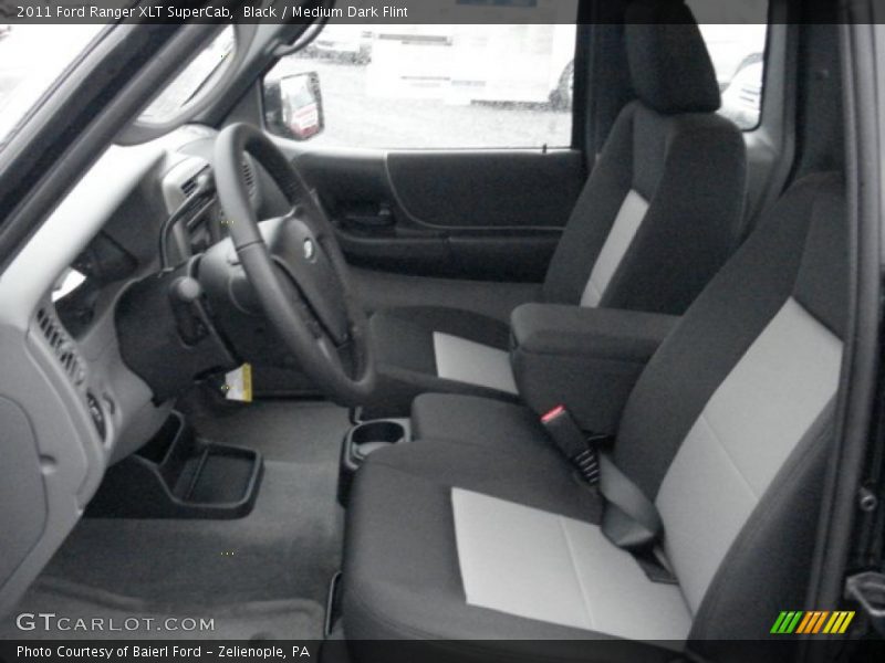 Black / Medium Dark Flint 2011 Ford Ranger XLT SuperCab