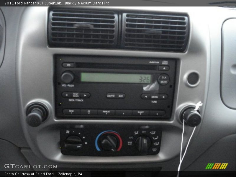 Black / Medium Dark Flint 2011 Ford Ranger XLT SuperCab