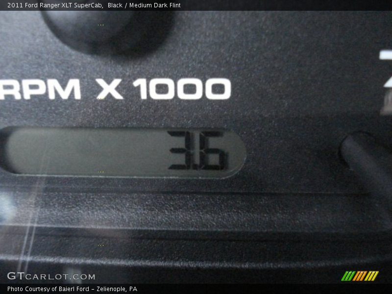 Black / Medium Dark Flint 2011 Ford Ranger XLT SuperCab