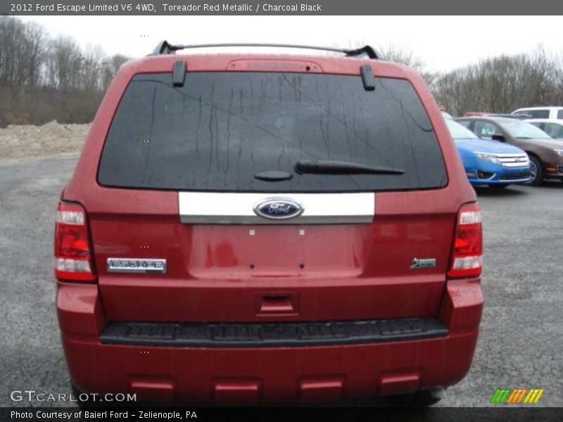 Toreador Red Metallic / Charcoal Black 2012 Ford Escape Limited V6 4WD