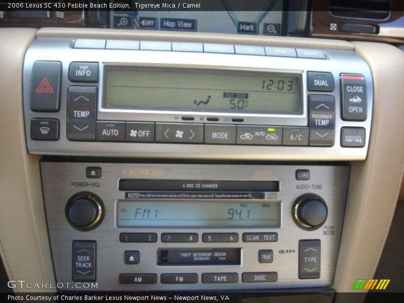 Tigereye Mica / Camel 2006 Lexus SC 430 Pebble Beach Edition