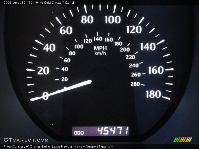 White Gold Crystal / Camel 2006 Lexus SC 430