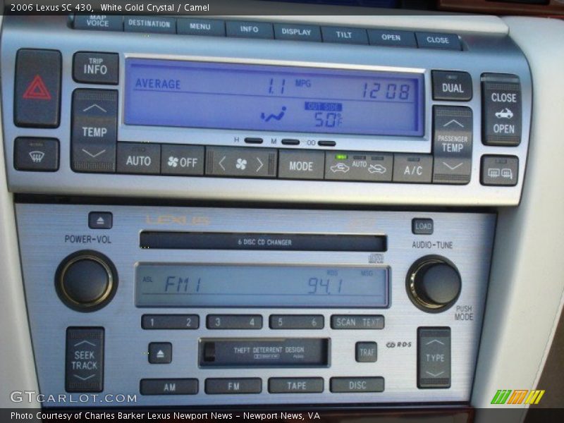 White Gold Crystal / Camel 2006 Lexus SC 430