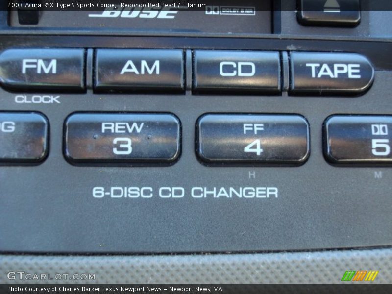 Redondo Red Pearl / Titanium 2003 Acura RSX Type S Sports Coupe