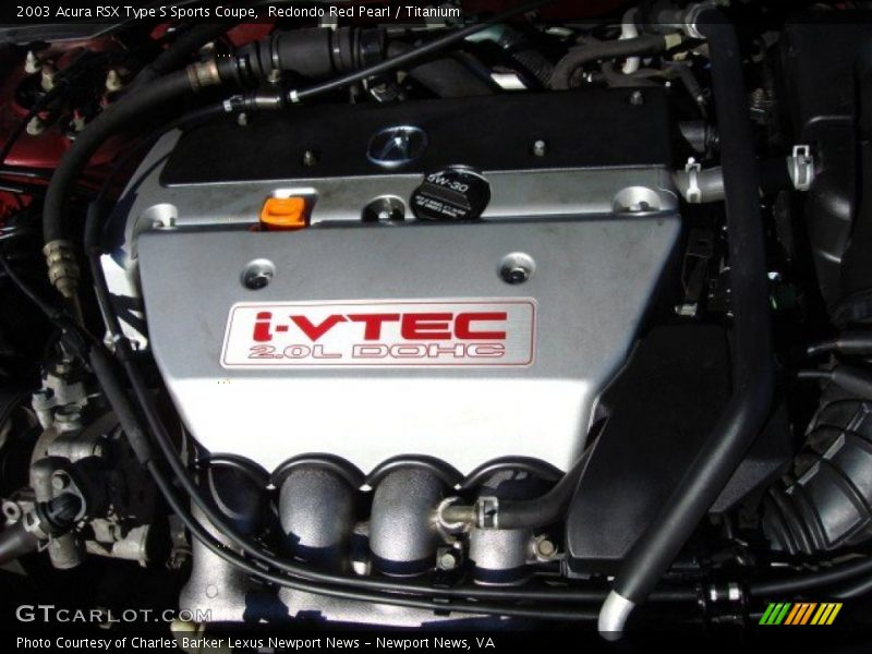  2003 RSX Type S Sports Coupe Engine - 2.0 Liter DOHC 16-Valve i-VTEC 4 Cylinder
