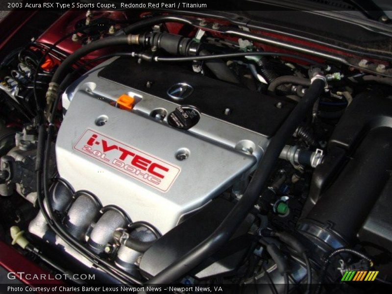  2003 RSX Type S Sports Coupe Engine - 2.0 Liter DOHC 16-Valve i-VTEC 4 Cylinder
