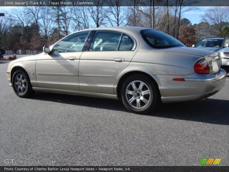 Topaz Metallic / Cashmere 2000 Jaguar S-Type 4.0