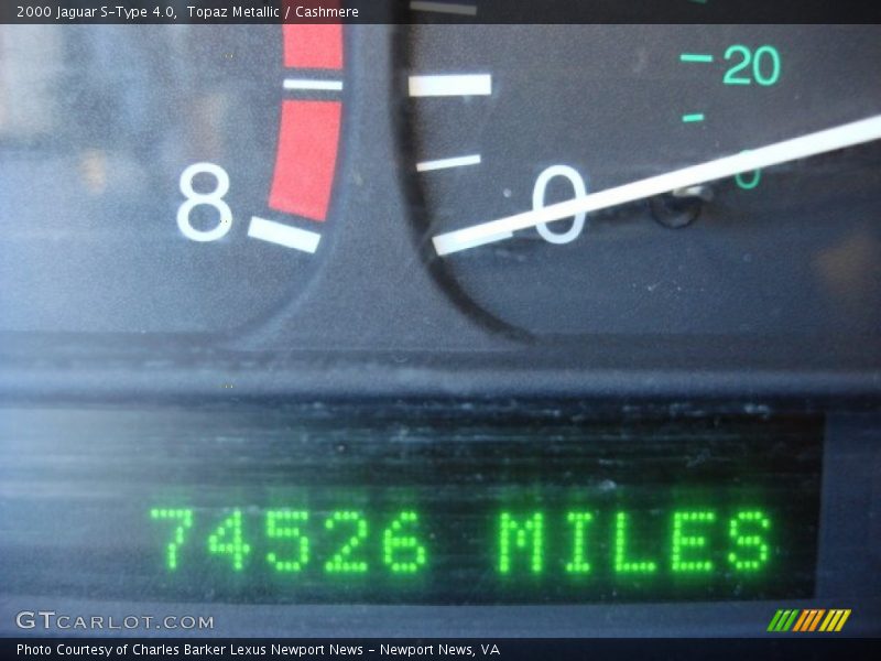 Topaz Metallic / Cashmere 2000 Jaguar S-Type 4.0