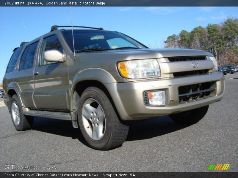 Golden Sand Metallic / Stone Beige 2002 Infiniti QX4 4x4