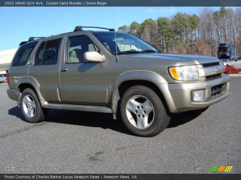 Golden Sand Metallic / Stone Beige 2002 Infiniti QX4 4x4