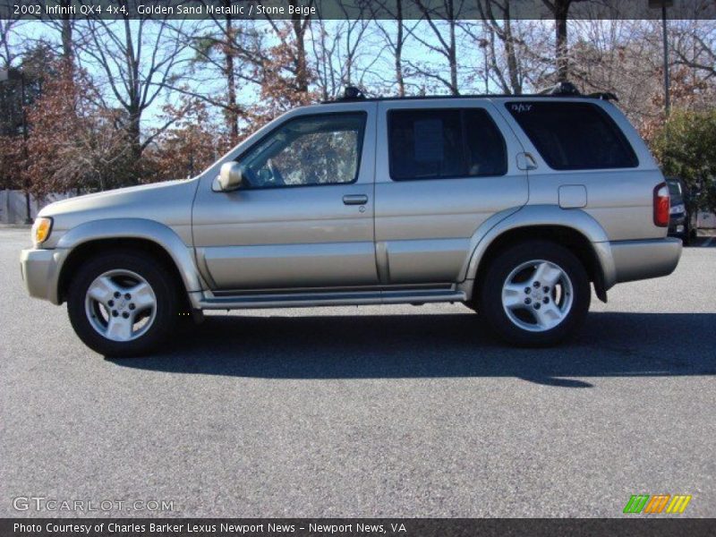Golden Sand Metallic / Stone Beige 2002 Infiniti QX4 4x4