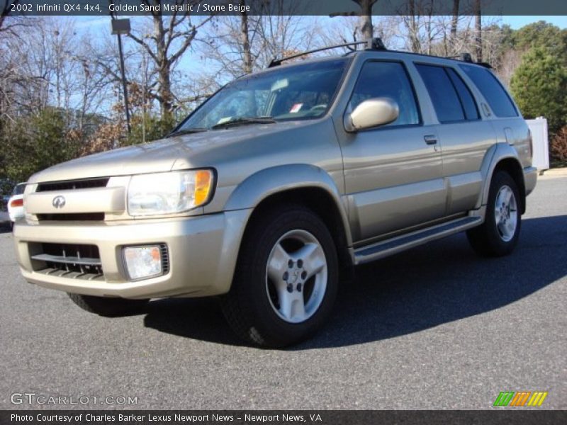 Golden Sand Metallic / Stone Beige 2002 Infiniti QX4 4x4