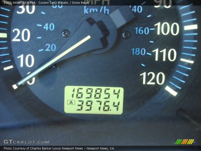 Golden Sand Metallic / Stone Beige 2002 Infiniti QX4 4x4