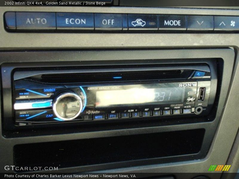 Golden Sand Metallic / Stone Beige 2002 Infiniti QX4 4x4