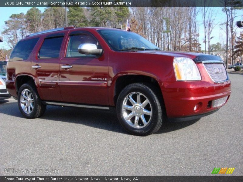Sonoma Red Metallic / Cocoa/Light Cashmere 2008 GMC Yukon Denali