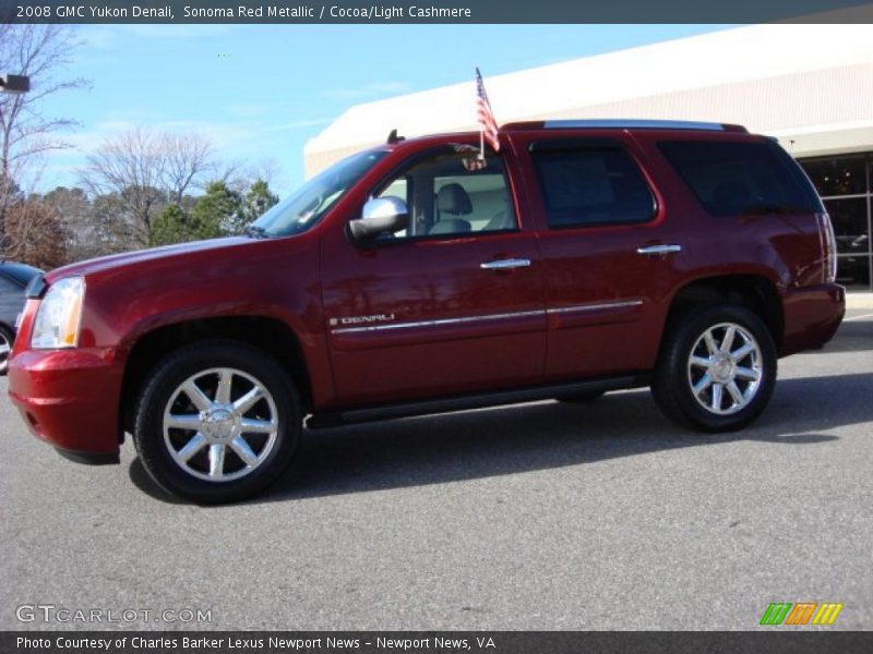Sonoma Red Metallic / Cocoa/Light Cashmere 2008 GMC Yukon Denali