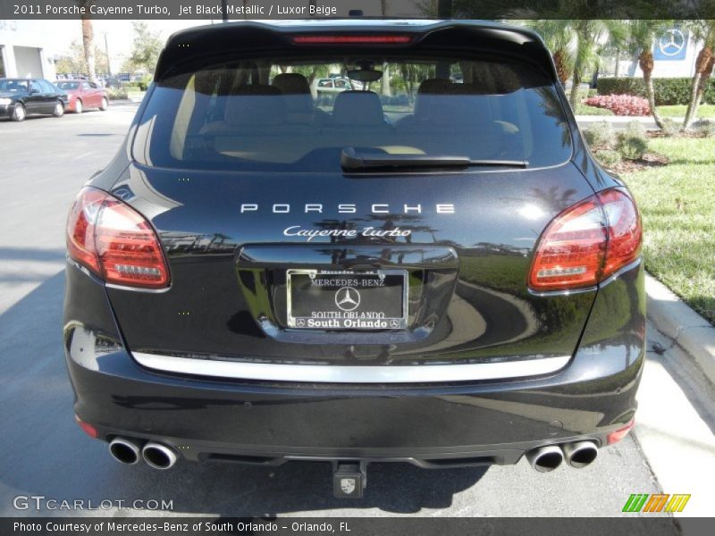 Jet Black Metallic / Luxor Beige 2011 Porsche Cayenne Turbo