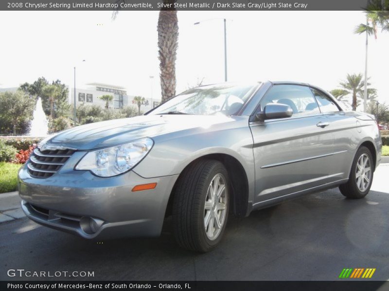 Silver Steel Metallic / Dark Slate Gray/Light Slate Gray 2008 Chrysler Sebring Limited Hardtop Convertible