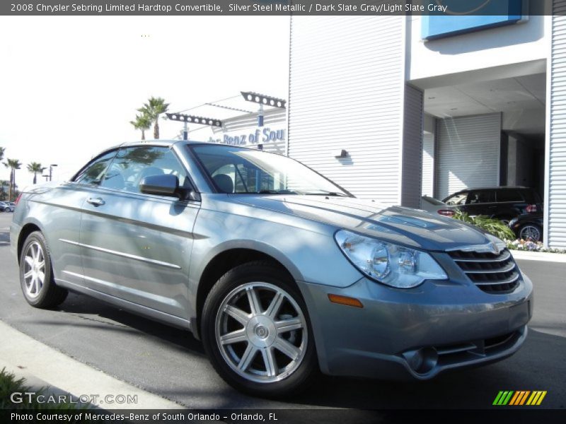 Silver Steel Metallic / Dark Slate Gray/Light Slate Gray 2008 Chrysler Sebring Limited Hardtop Convertible