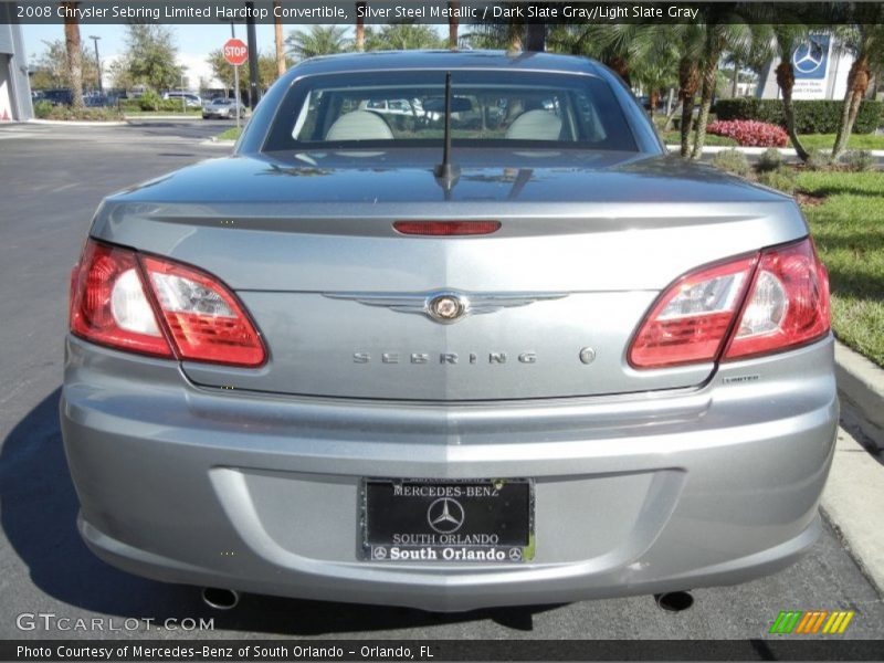 Silver Steel Metallic / Dark Slate Gray/Light Slate Gray 2008 Chrysler Sebring Limited Hardtop Convertible
